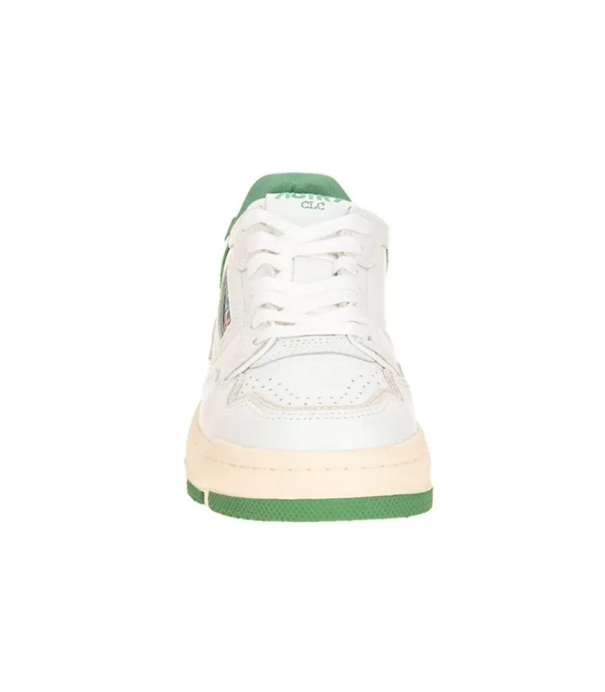 Femme Autry Baskets Clc Blanc Et Vert