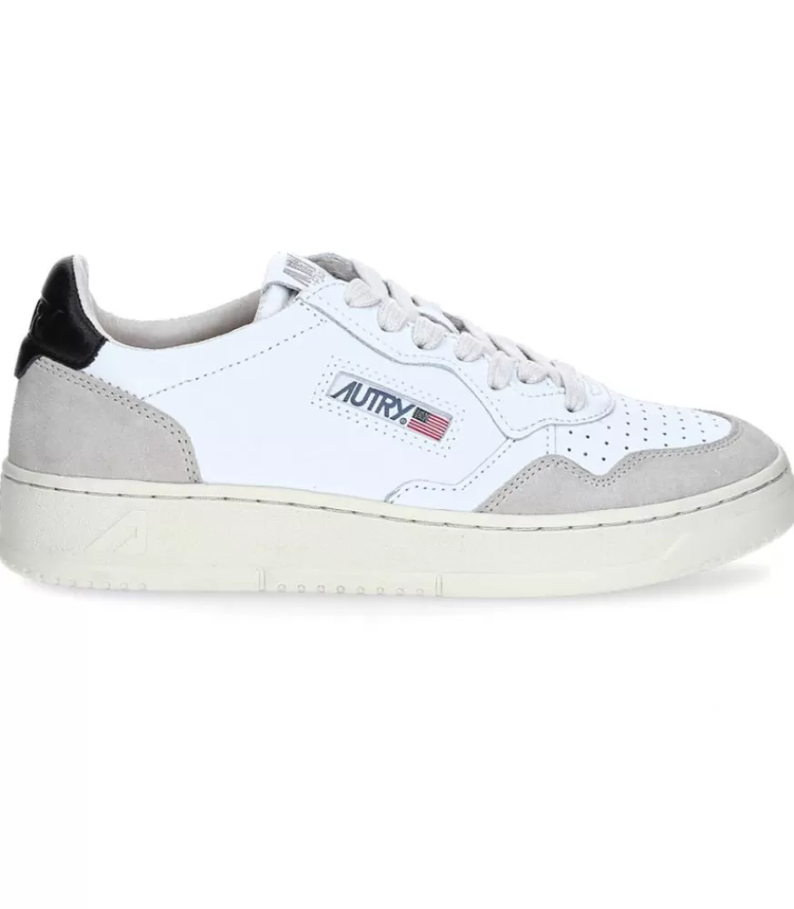 Homme Autry Baskets Homme Medalist Low White/Black