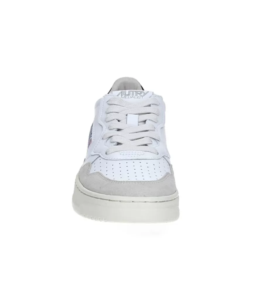 Homme Autry Baskets Homme Medalist Low White/Black