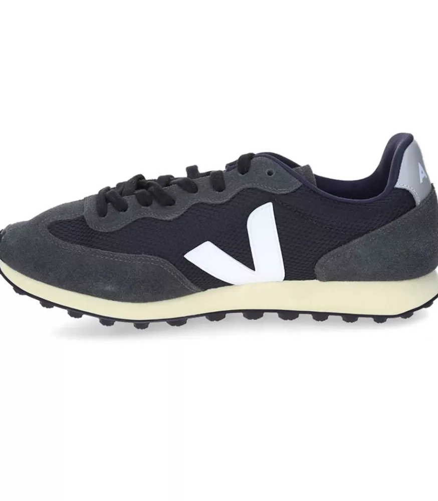 Homme Veja Baskets Homme Rio Branco Alveomesh Black White Oxford Grey