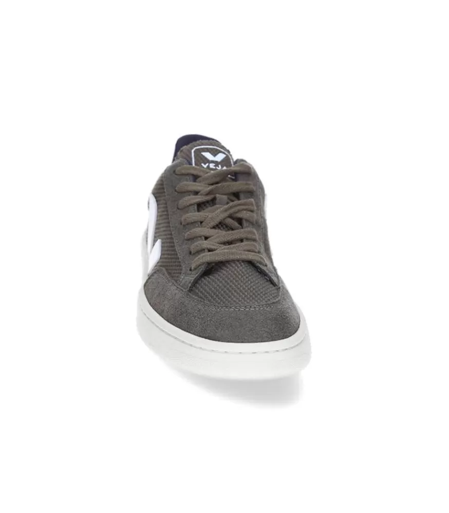 Homme Veja Baskets Homme V-12 B-Mesh Olive White