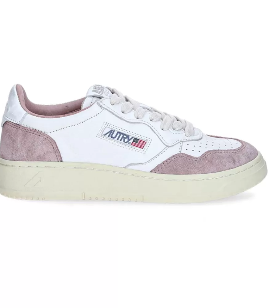 Femme Autry Baskets Medalist Low White/Nude