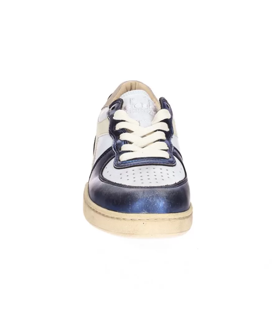 Femme Diadora Baskets Mi Low Metallic Dirty