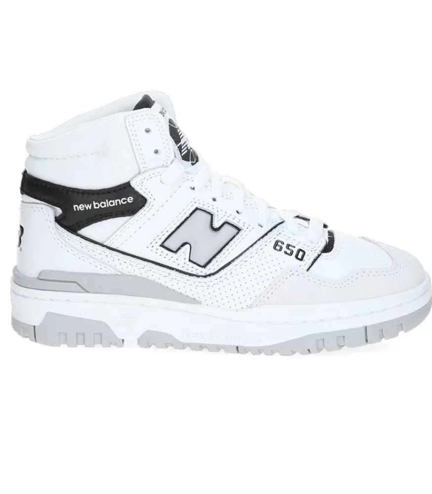 Femme New Balance Baskets Montantes 650 Blanc Et Noir