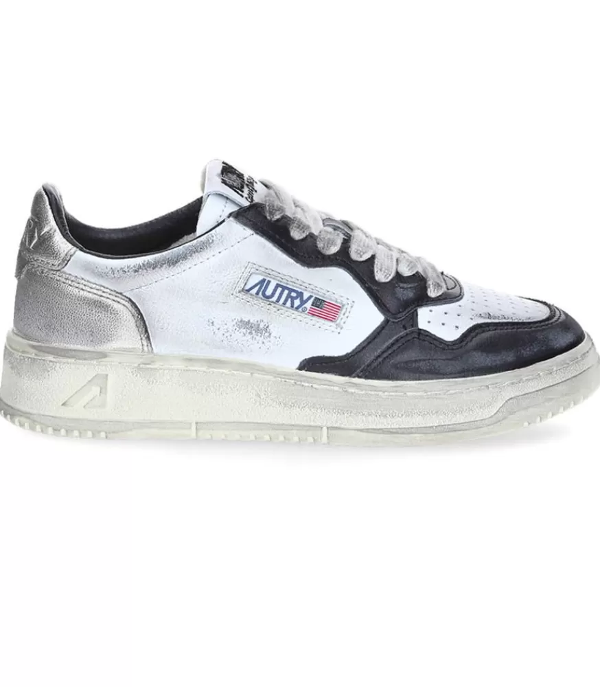 Femme Autry Baskets Super Vintage White/Black/Platinium