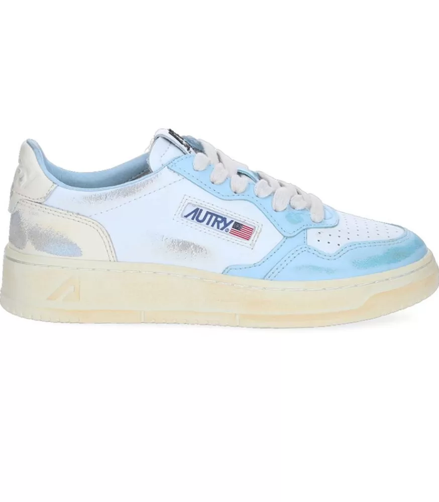 Femme Autry Baskets Super Vintage White/Ivory/Blue