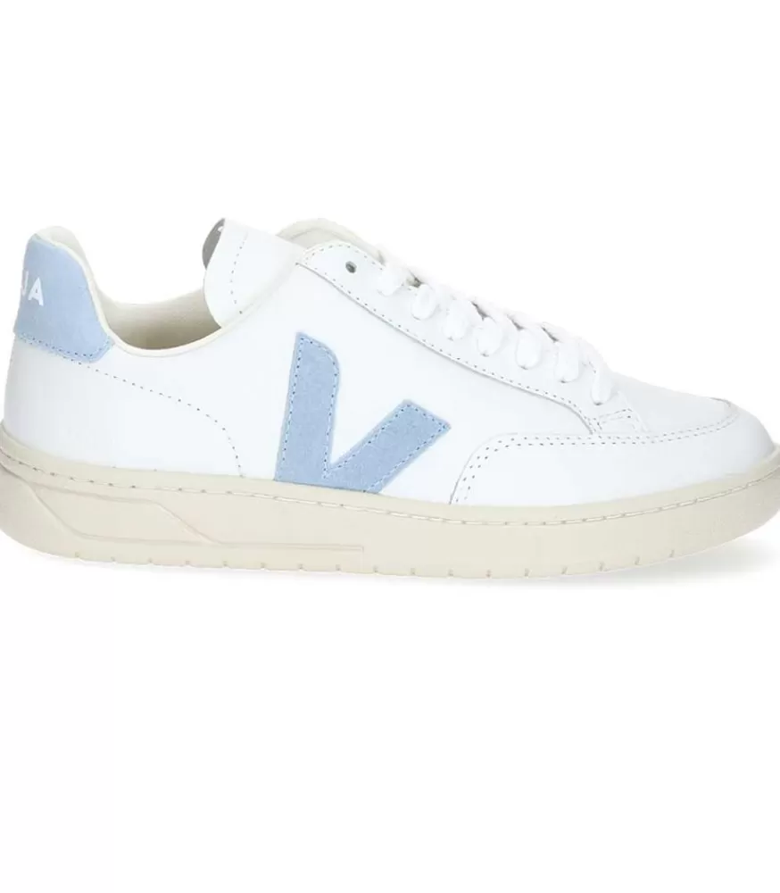 Femme Veja Baskets V-12 Leather Extra-White/Steel