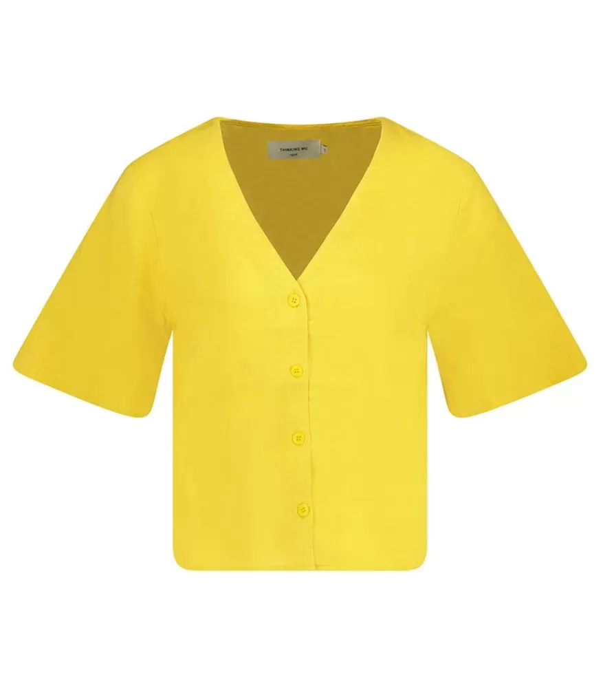 Femme Thinking Mu Blouse Libelula Yellow