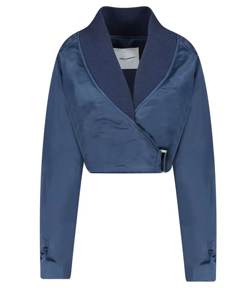 Femme Margaux Lonnberg Blouson Ashley Navy Satin