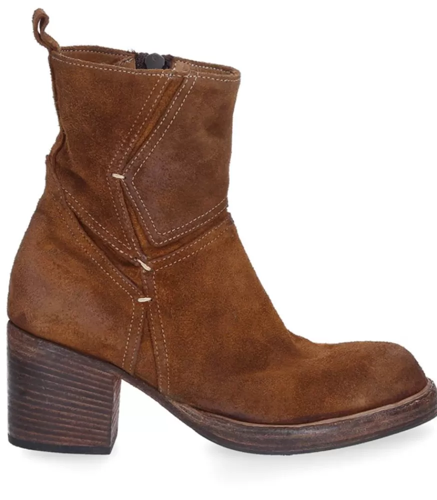 Femme King Tartufoli Boots Avec Empiecements En Cuir Suede Sughero