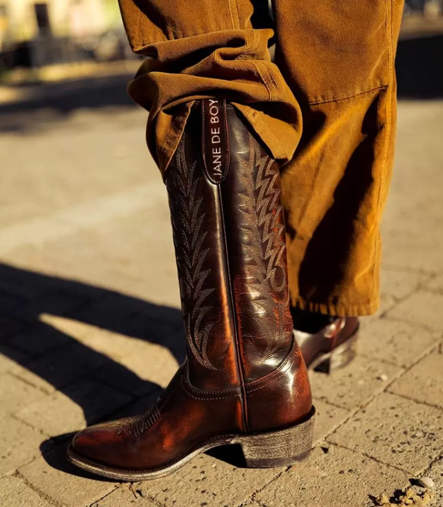Femme Mexicana Boots Santiag Razz 13 Antik Brown X Jane De Boy