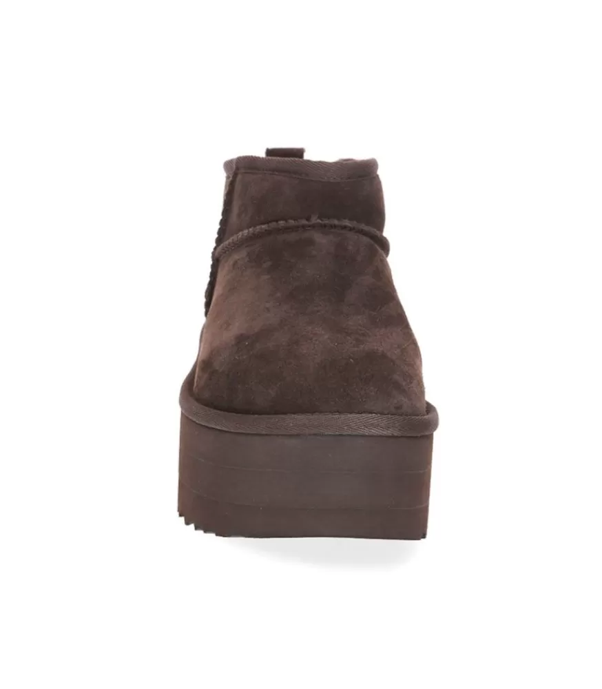 Femme UGG® Bottines Classic Ultra Mini Plateforme Burnt Cedar