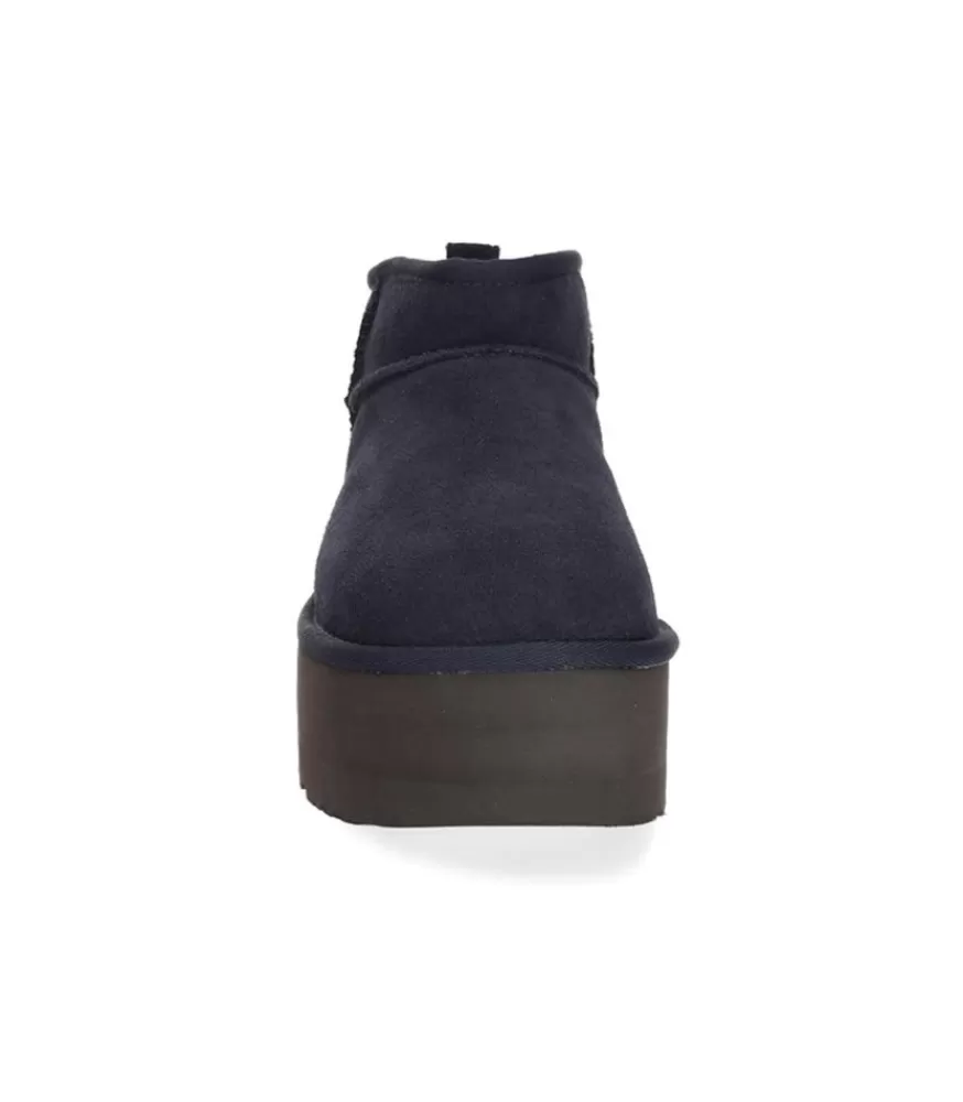 Femme UGG® Bottines Classic Ultra Mini Plateforme Daim Bleu