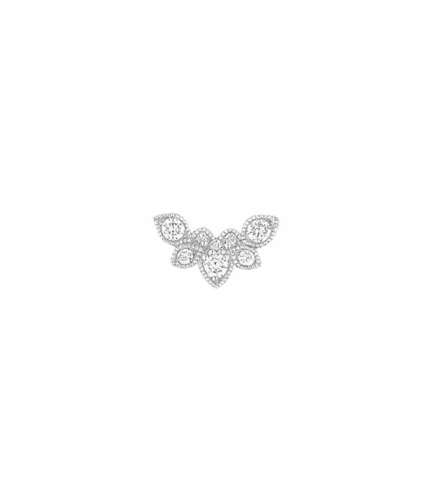 Femme Stone Paris Boucle D'Oreille Nude Or Blanc Et Diamants