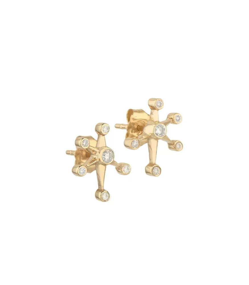 Femme Céline Daoust Boucles D'Oreilles Constellation Diamants