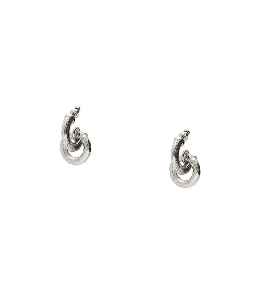 Femme Gas Bijoux Boucles D'Oreilles Lizette Argente