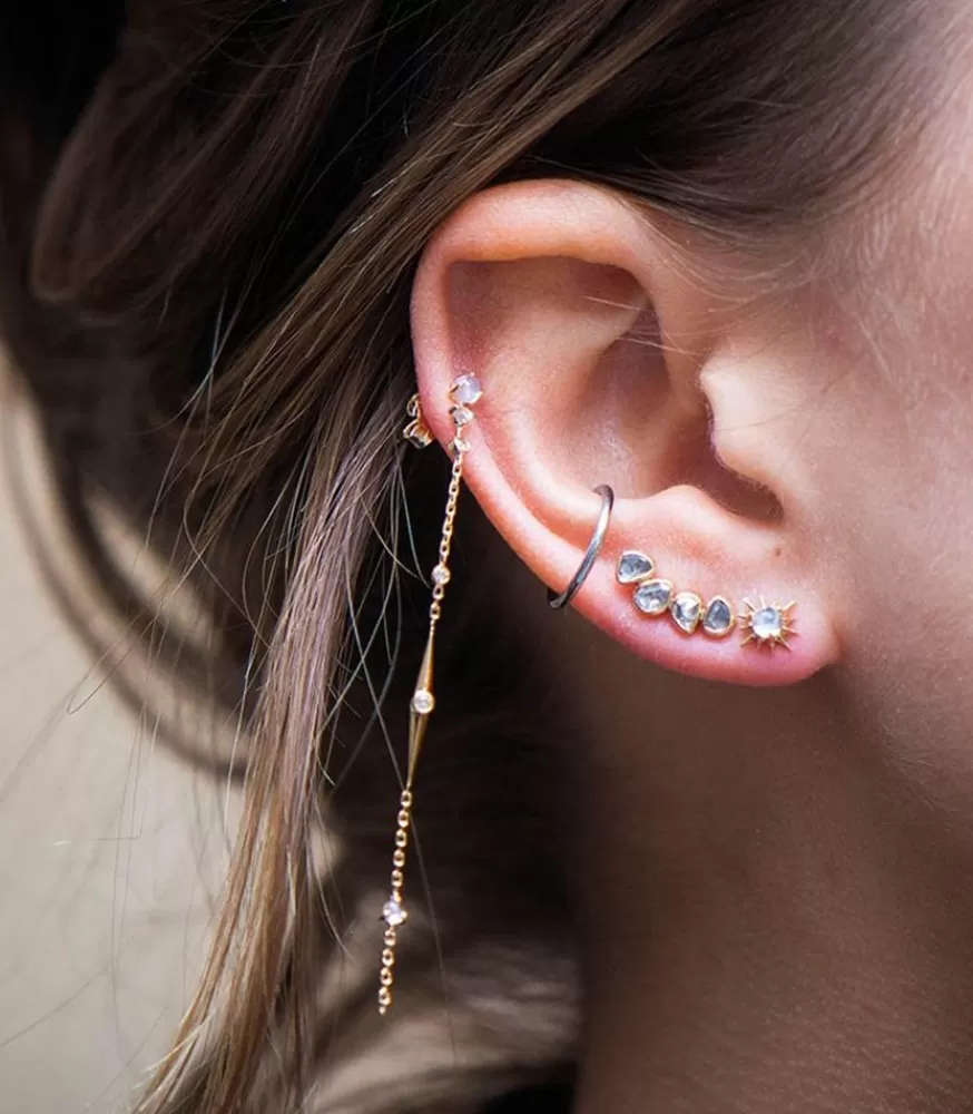 Femme Céline Daoust Boucles D'Oreilles Pierre De Lune Soleil