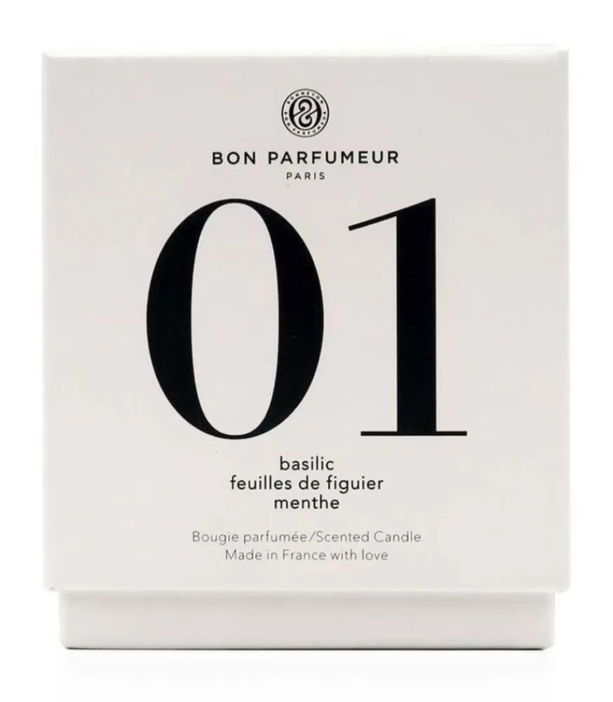 Bon Parfumeur Bougie Parfumee 01 Basilic, Feuilles De Figuier Et Menthe