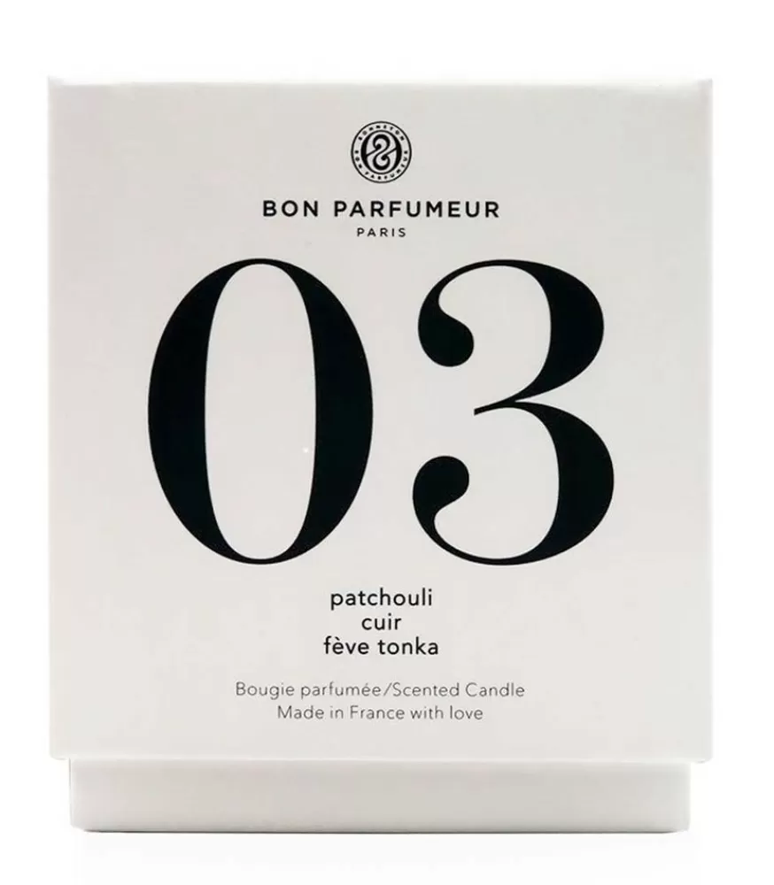 Bon Parfumeur Bougie Parfumee 03 Patchouli, Cuir Et Feves De Tonka