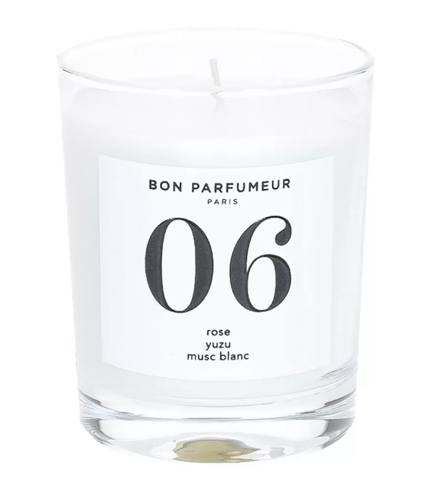 Bon Parfumeur Bougie Parfumee 06 Rose, Yuzu Et Musc Blanc