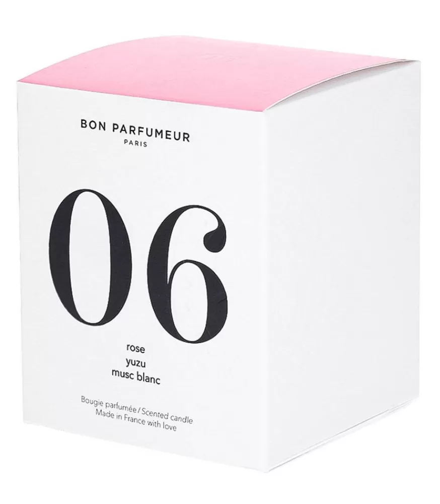 Bon Parfumeur Bougie Parfumee 06 Rose, Yuzu Et Musc Blanc