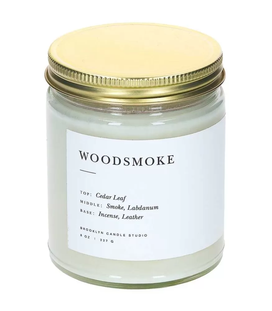 Brooklyn Candle Studio Bougie Vegetale Parfumee Minimalist Woodsmoke