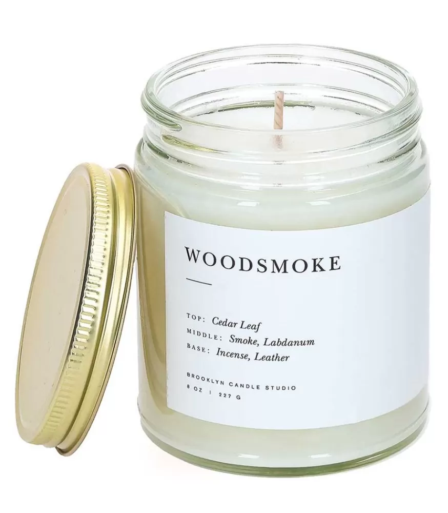 Brooklyn Candle Studio Bougie Vegetale Parfumee Minimalist Woodsmoke