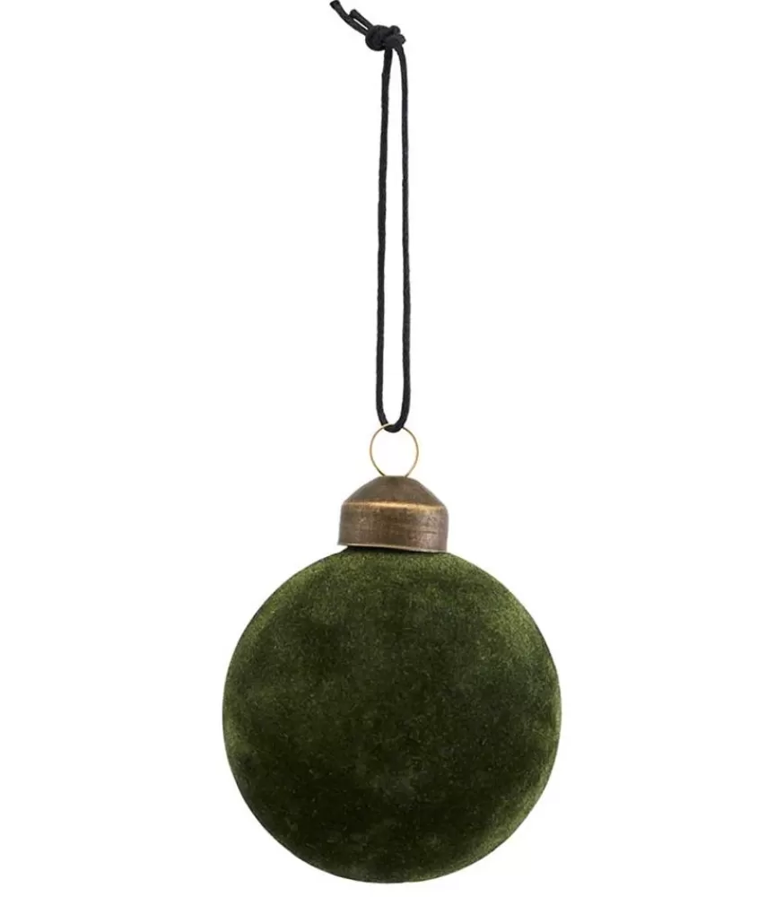 House Doctor Boule De Noël Flock Dark Green