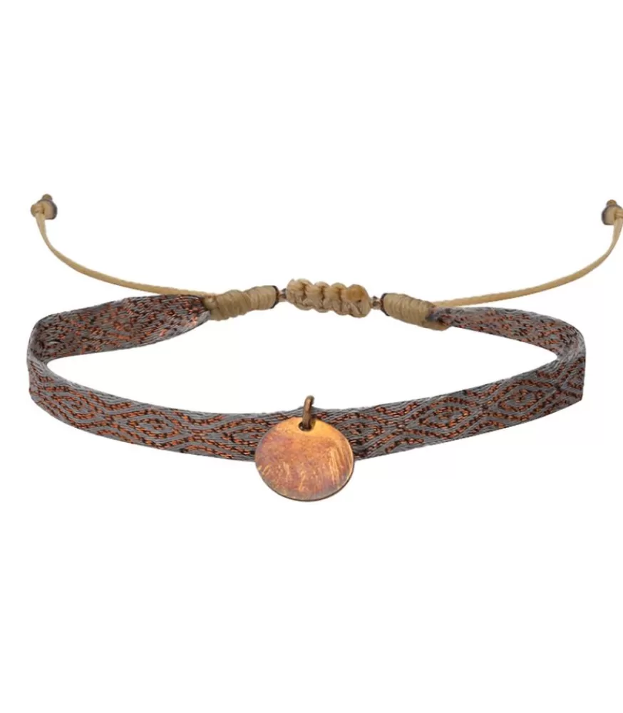 Femme Maison Irem Bracelet A Ruban Et Medaillon Rond