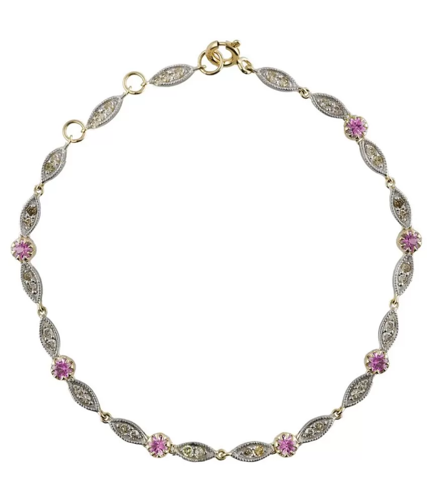 Femme Pascale Monvoisin Bracelet Ava Saphir Rose