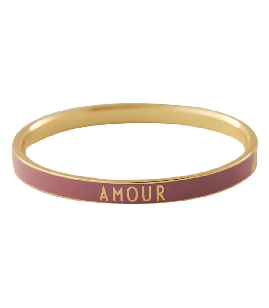 Femme Design Letters Bracelet Candy Word Amour Dark Pink