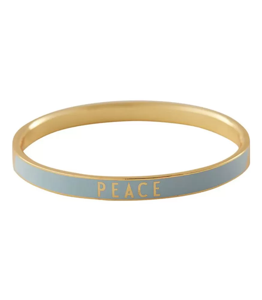 Femme Design Letters Bracelet Candy Word Peace Light Blue