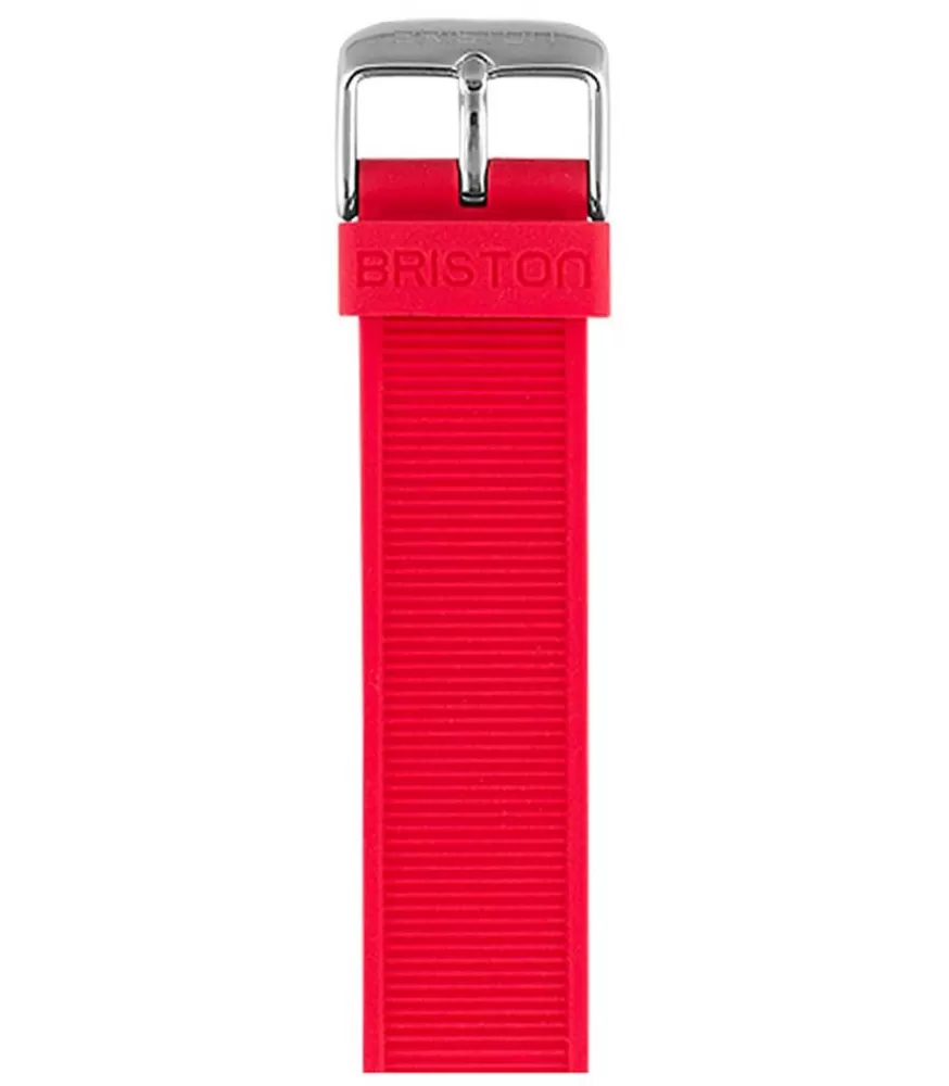 Femme Briston Bracelet De Montre Interchangeable En Silicone Rouge