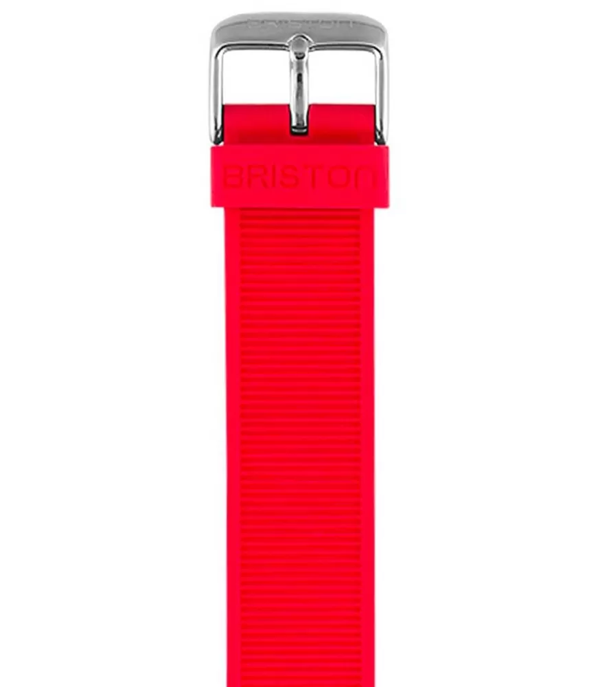 Femme Briston Bracelet De Montre Interchangeable En Silicone Rouge