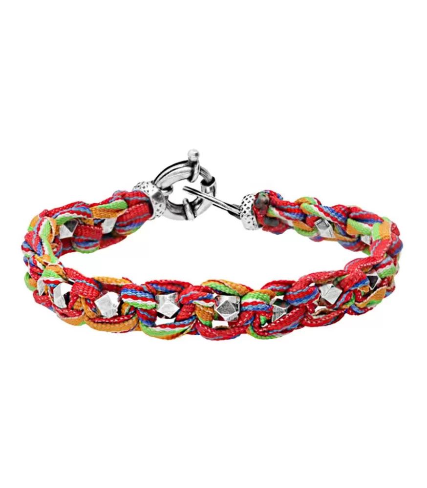 Femme Gas Bijoux Bracelet Fabrik Grand Modele Argente