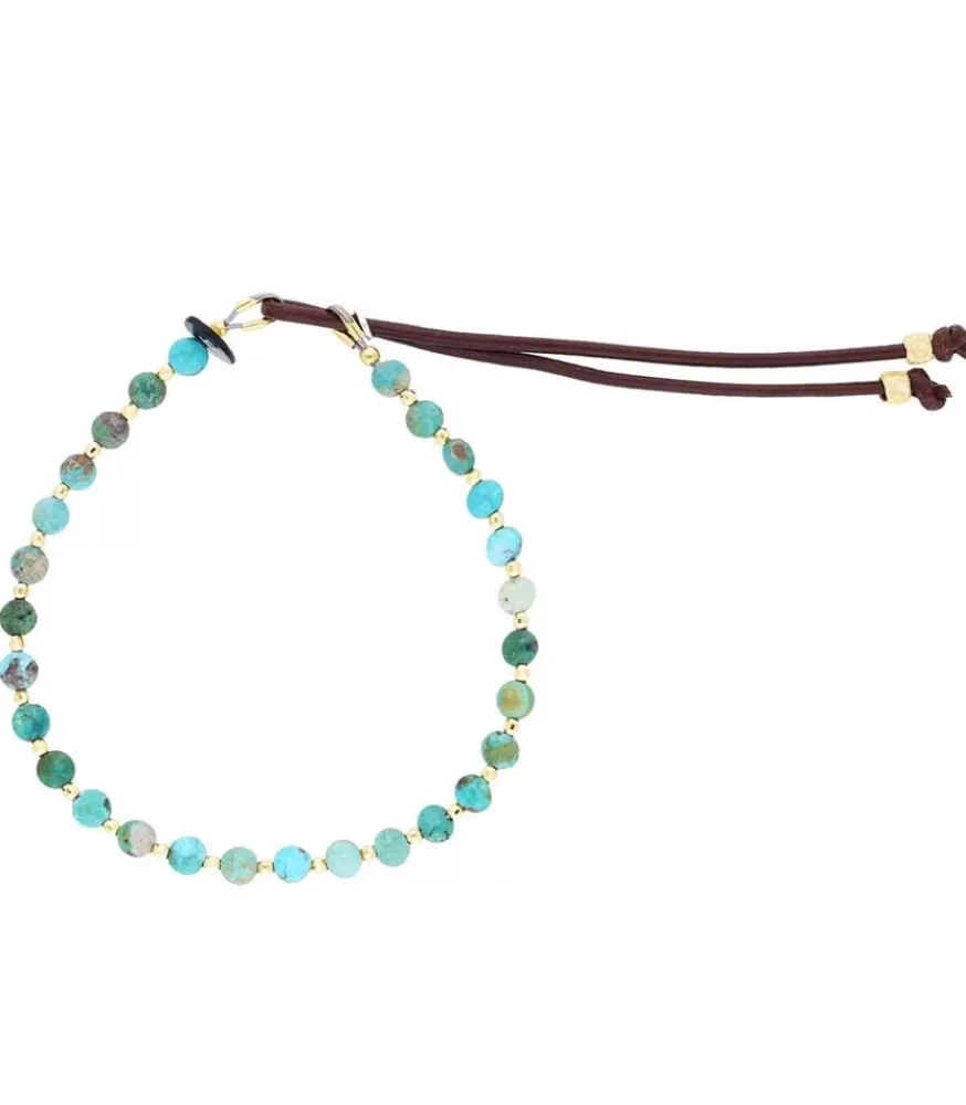 Femme Catherine Michiels Bracelet Lentilles Turquoise X Jane De Boy