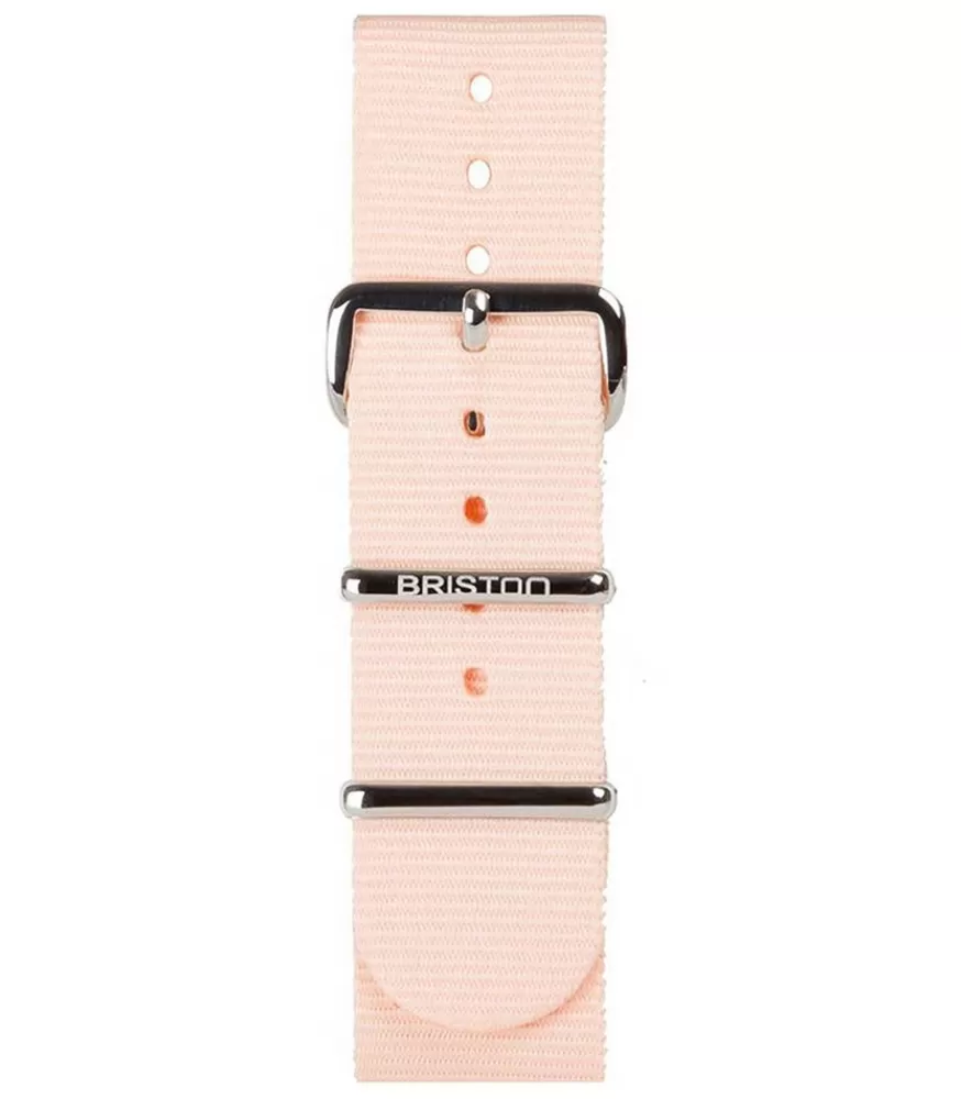 Femme Briston Bracelet Special Nato Rose Poudre 245 Mm