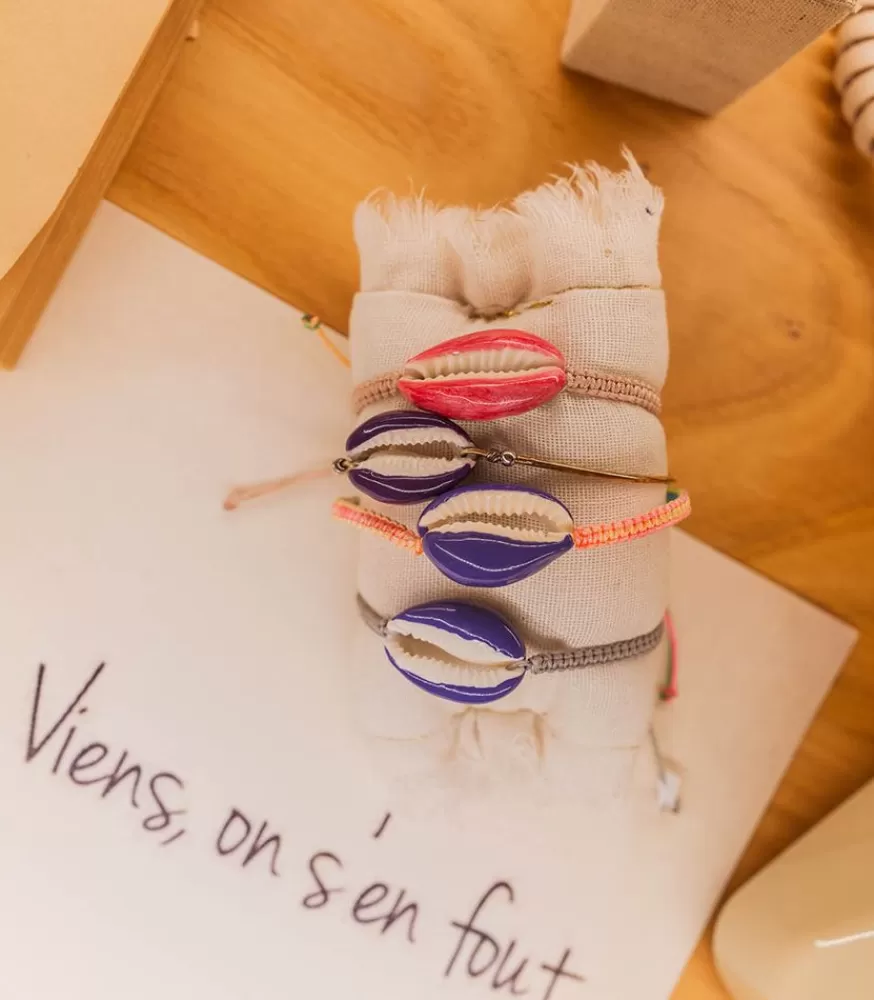 Femme Maison Irem Bracelet Tresse A Coquillage Pino Colore