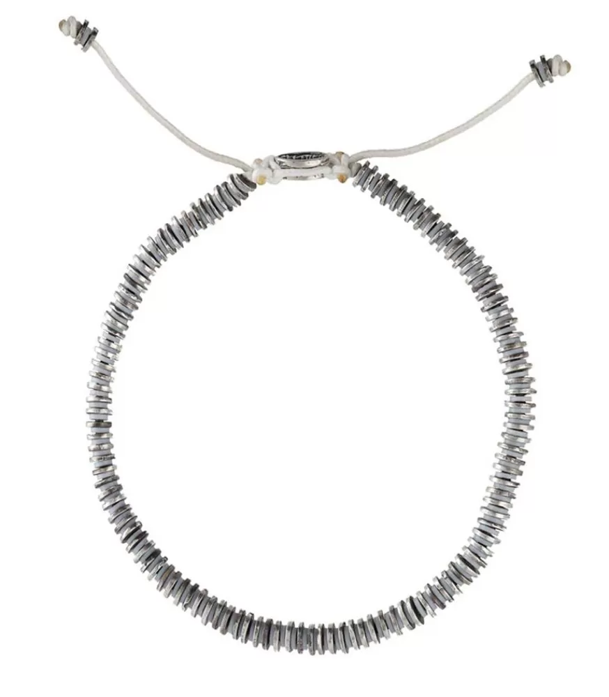 Homme M.Cohen by Maor Bracelet Volta En Perles Africaines Et Argent