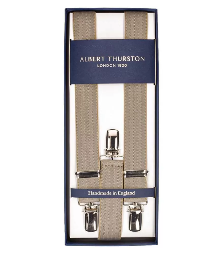 Femme Albert Thurston Bretelles Elastic Clip Beige