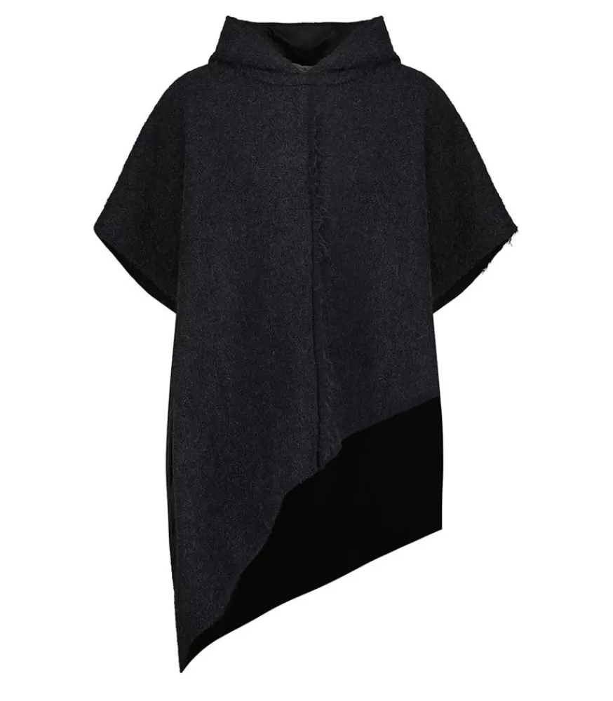 Homme Daub Cape A Capuche Noir