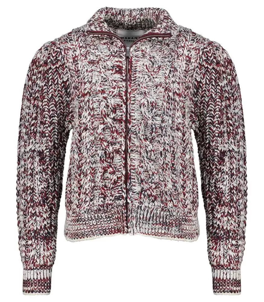 Femme Marant Étoile Cardigan Romane Burgundy