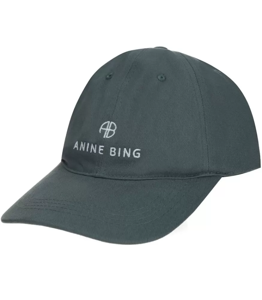 Femme Anine Bing Casquette Jeremy Baseball Dark Sage