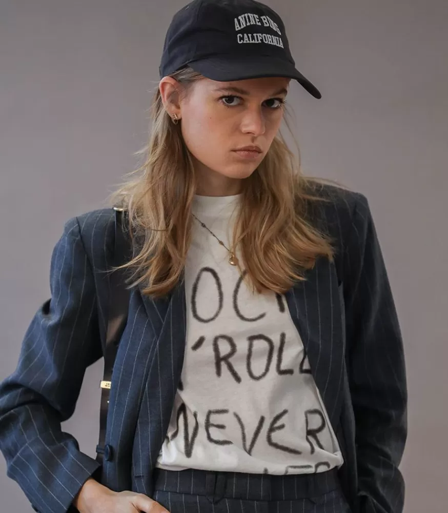 Femme Anine Bing Casquette Jeremy Baseball Vintage Black