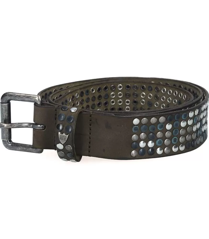 Femme HTC Los Angeles Ceinture Coloree A Clous Studs