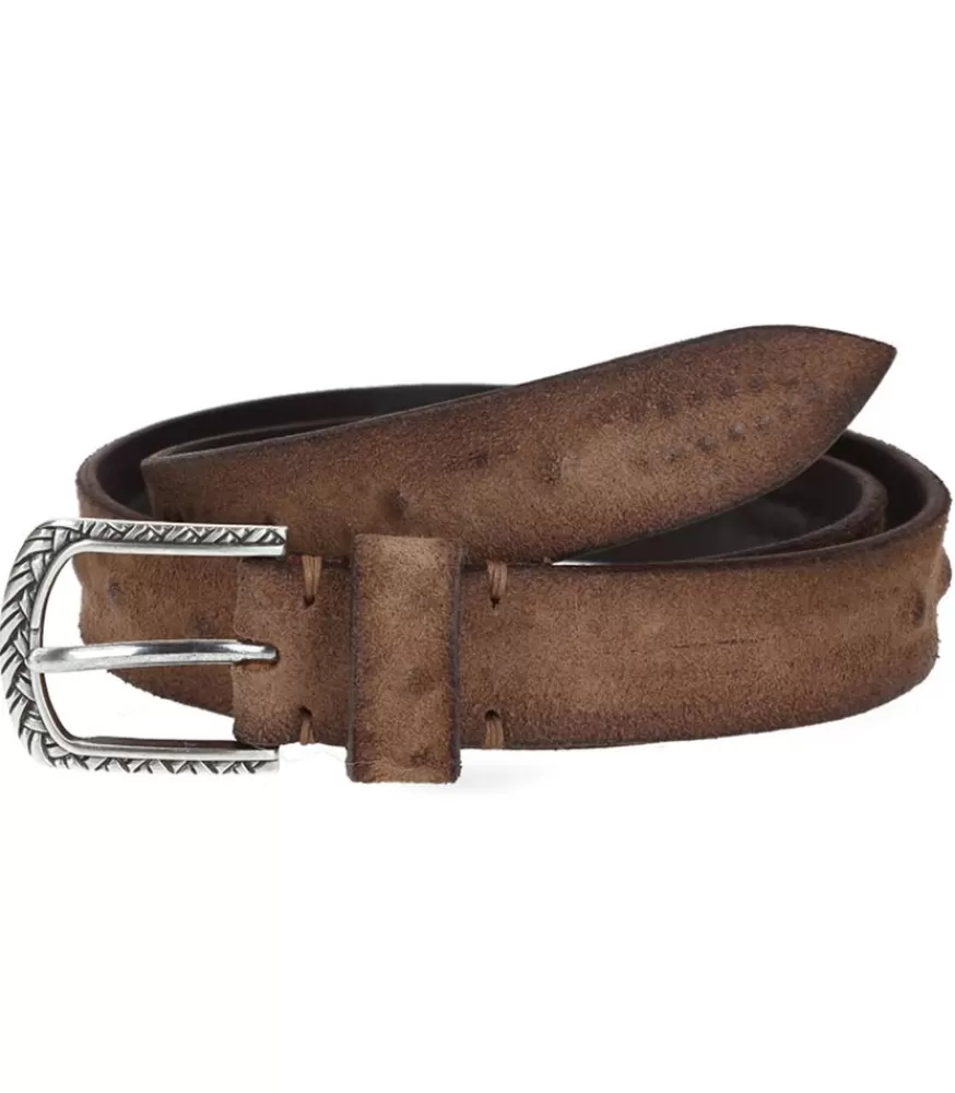 Femme Puntovita & Arsenice Ceinture En Cuir Marron X Jane De Boy