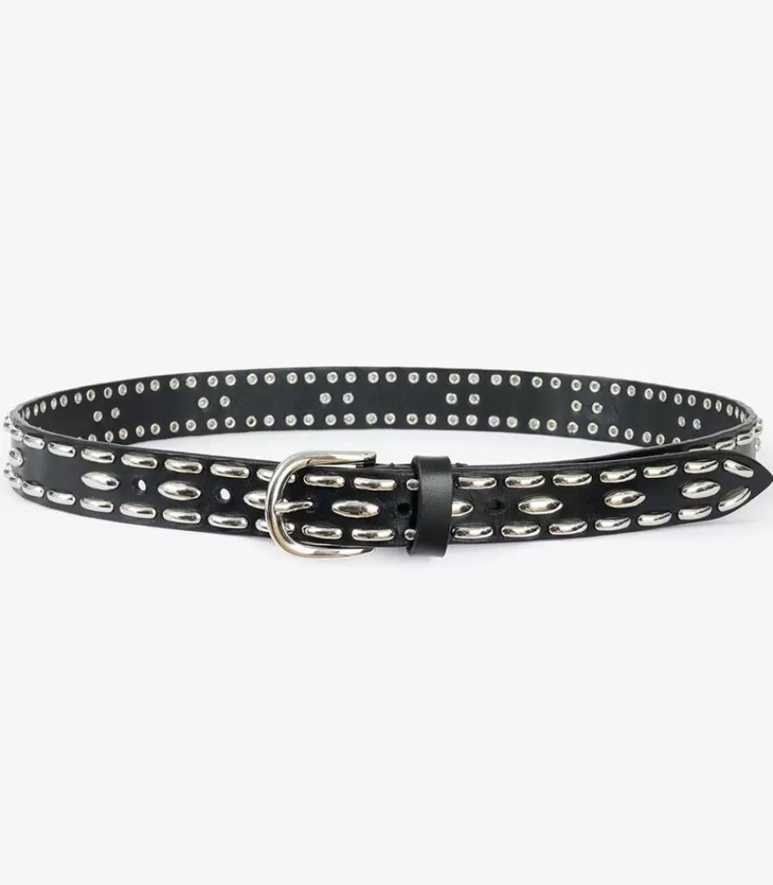 Femme Isabel Marant Ceinture En Cuir Zap Noir