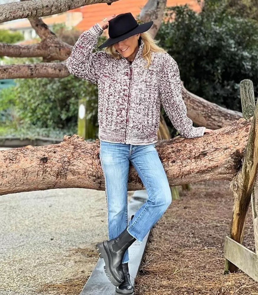 Femme Forte Forte Chapeau En Feutre Noir