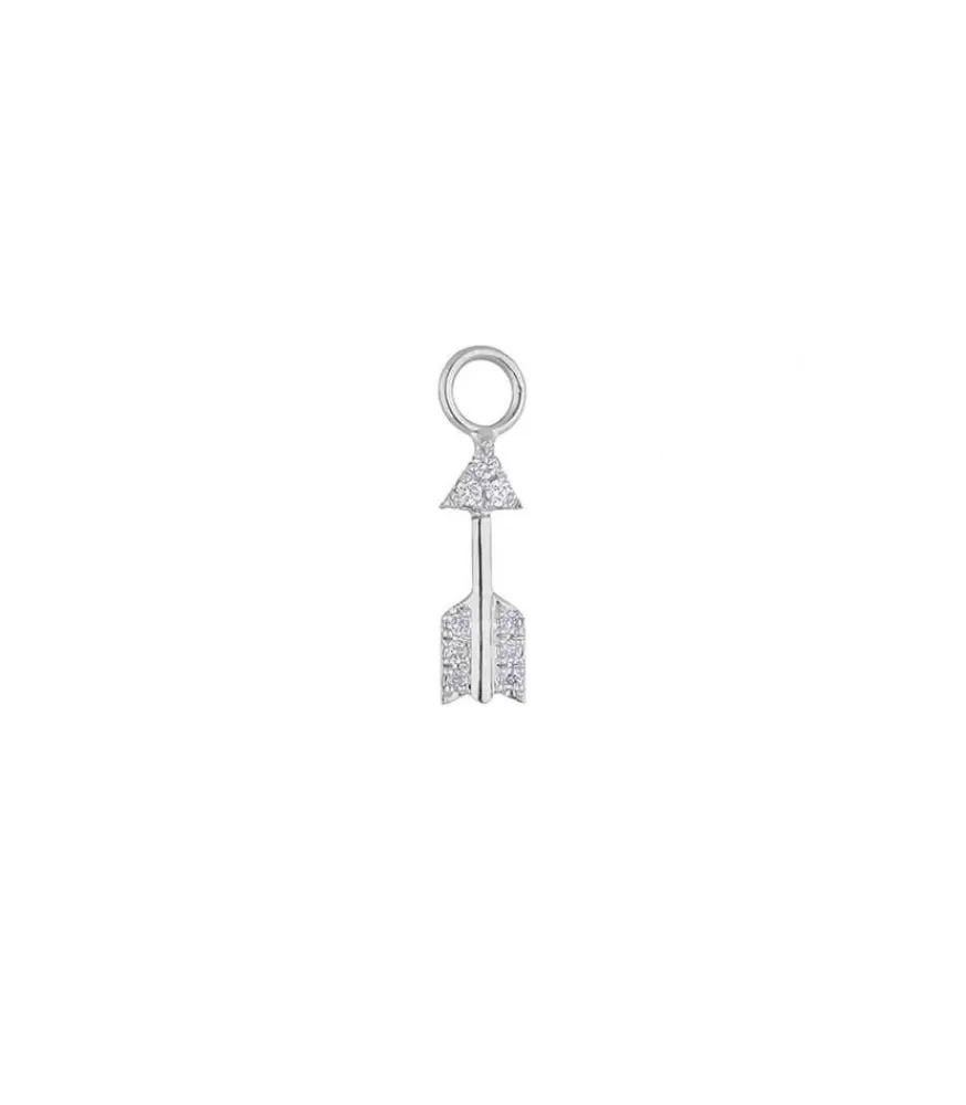 Femme Feidt Paris Charm Fleche Or Blanc