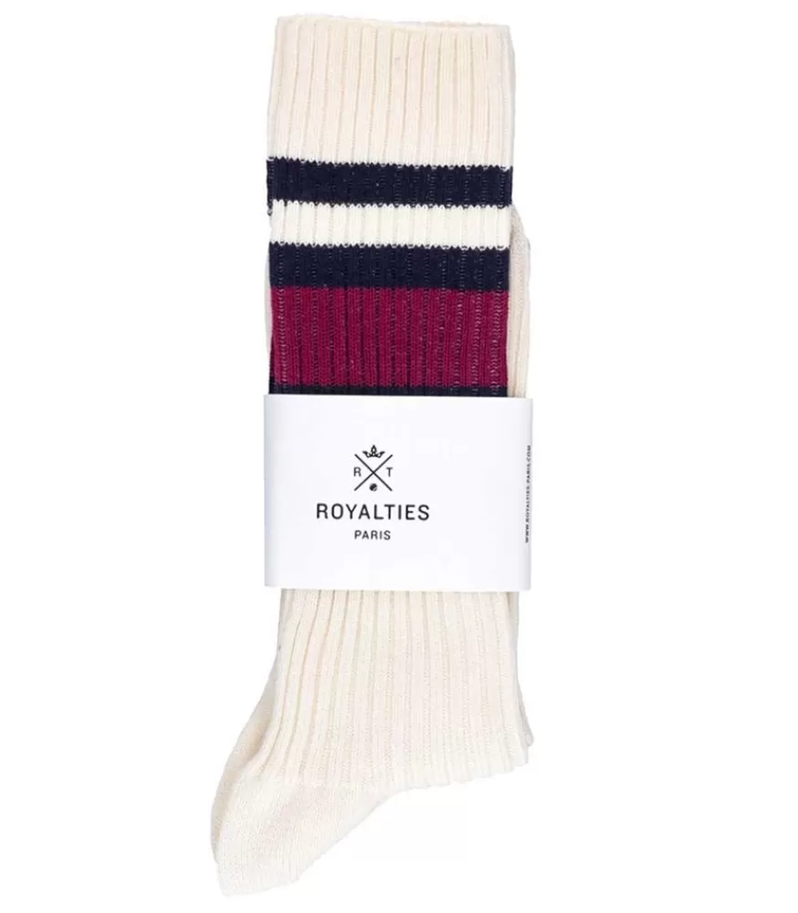 Homme Royalties Chaussettes Homme Jay Bordeaux